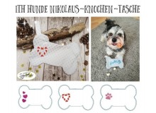 ITH Stickserie - Nikolaus Knochen Tasche für Hunde